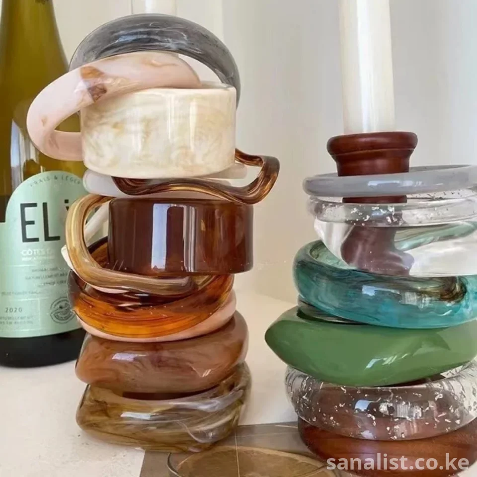 Luxury Acrylic Resin Bangles for Women in Nairobi | Shop Online at sanaLIST