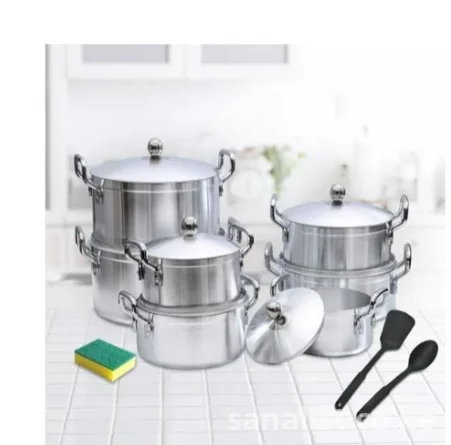 Tornado 14pcs Aluminum Cookware Set or Stainless Sufurias Set with Lids