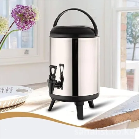 Stainless Steel Insulated SUNDABESTS Tea Urn with Tap — Hot & Cold Beverage Dispenser for Catering, Events & Office Use | Available in Nairobi, Kenya