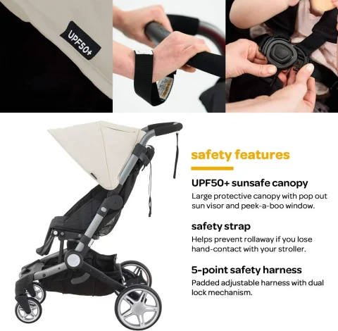 Larktale Stroller — Lightweight Travel Baby Pushchair with Reclining Seat, Sun Canopy & Snack Tray | Available in Nairobi, Kenya 7