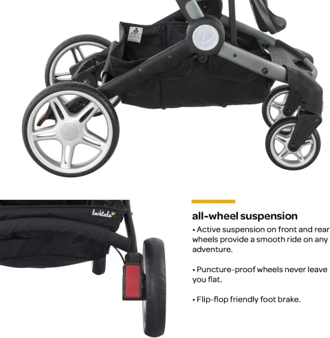 Larktale Stroller — Lightweight Travel Baby Pushchair with Reclining Seat, Sun Canopy & Snack Tray | Available in Nairobi, Kenya 3