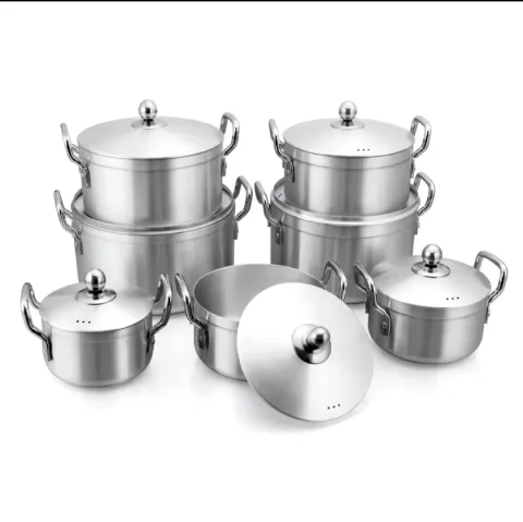 14-Piece Tornado Heavy Duty Aluminium Cookware Set with Lids — Large Sufuria Pot Set for Home, Catering & Events | Nationwide Delivery Kenya 7