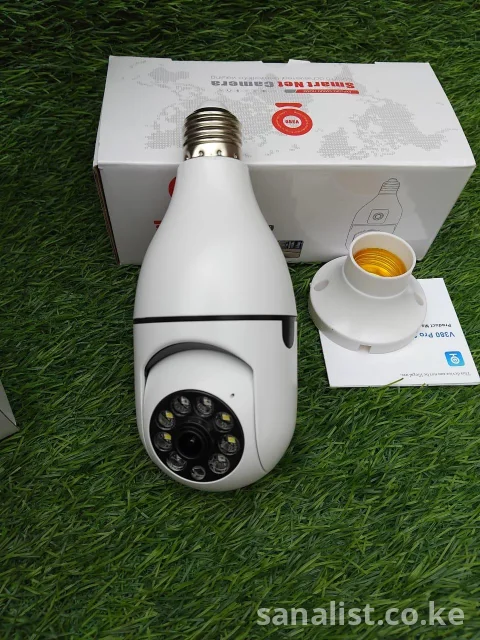 Smart PTZ Bulb Security Camera WiFi 1080P – E27 Light Socket CCTV by Jiwel Household, Nairobi