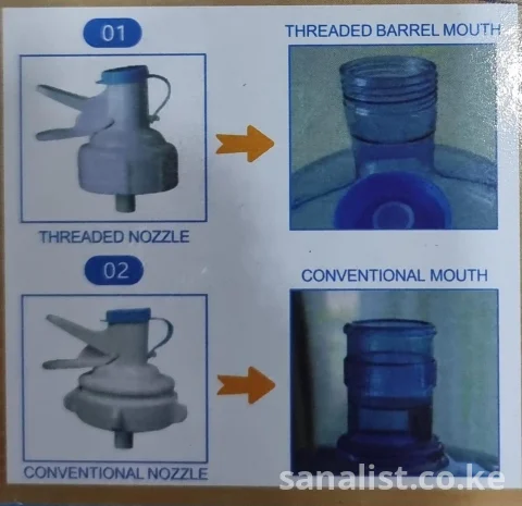Universal Water Dispenser Pump Nozzle for 3–5 Gallon Bottles – Threaded & Conventional Mouth Compatible | Jiwels Household Nairobi | Delivery Kenya