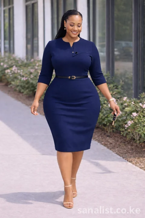 Stylish Burgundy Dress with Belt – Elegant Fit for Women – Plus Sizes Available | Sanalist Classified Ads