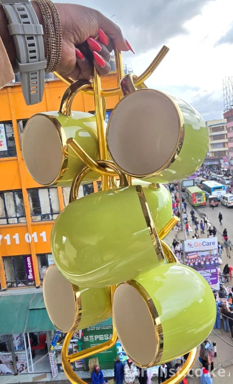 6pcs 400ml Cup/Mug Set Nairobi | Large Capacity Drinkware | Sanalist Kenya