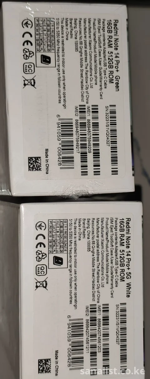 Redmi Note 14 Pro+ 5G 16GB RAM 512GB Price in Kenya – 120W Fast Charging Smartphone [Brand New]