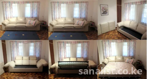 For Sale Castro Convertibles Leather Sofa