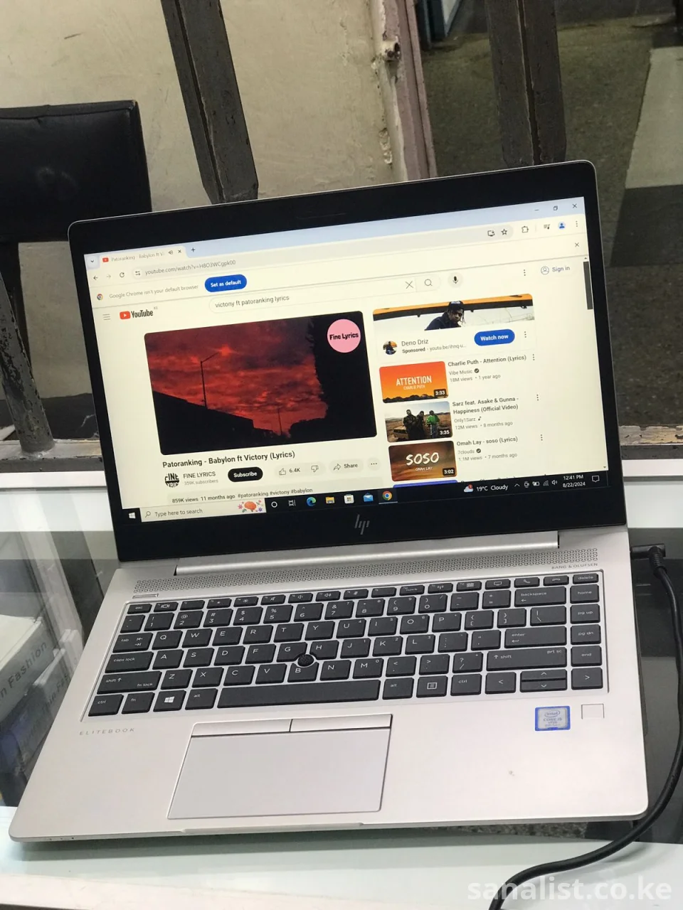 Hp Elitebook 840G5 core i5 8Th Gen 8GB Ram 256SSD