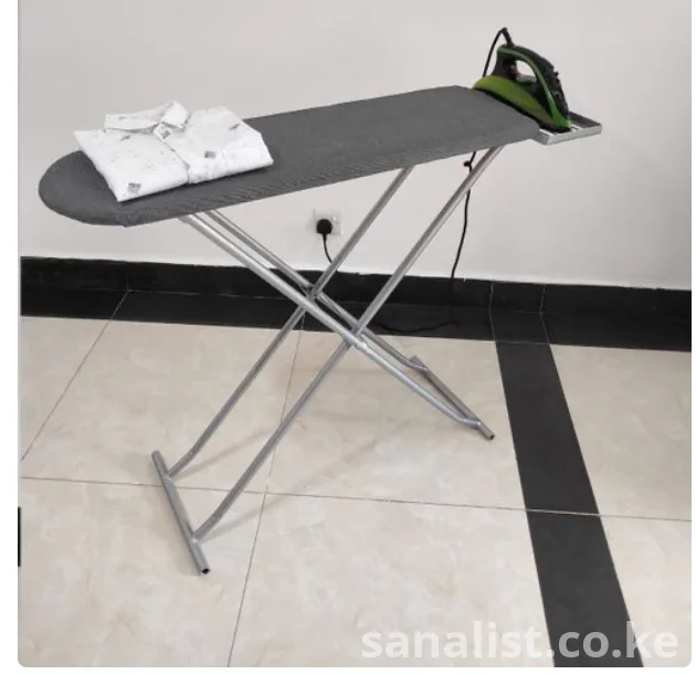 Adjustable Ironing Board with Iron Rest – Foldable, Sturdy & Padded – Available in Nairobi | Sanalist Kenya