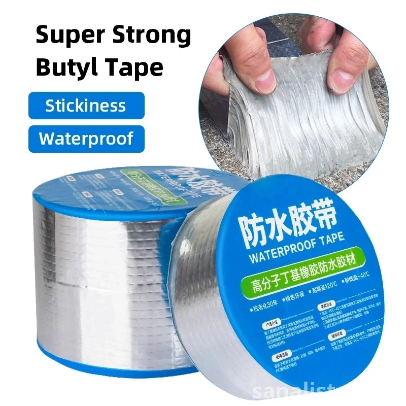 Super Strong Butyl Waterproof Tape – High Adhesion Leak Repair Tape for Roof, Gutter, Metal & PVC – Available in Nairobi | Sanalist Kenya