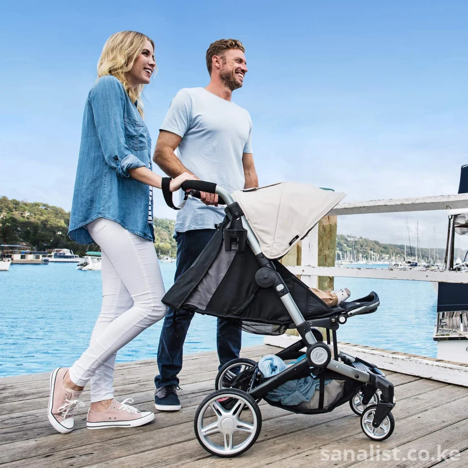 Larktale Stroller — Lightweight Travel Baby Pushchair with Reclining Seat, Sun Canopy & Snack Tray | Available in Nairobi, Kenya