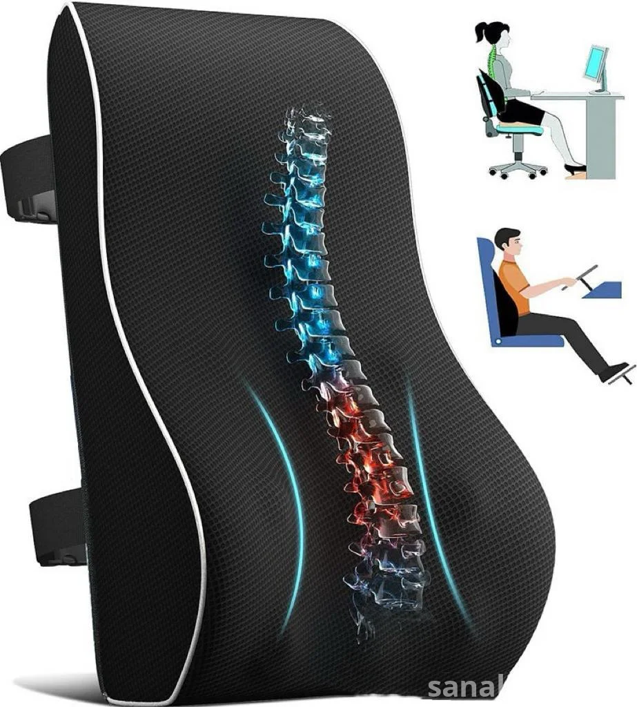 Ergonomic Lumbar Support Back Cushion – Orthopedic Memory Foam Seat Pillow for Office & Car | Nairobi Kenya