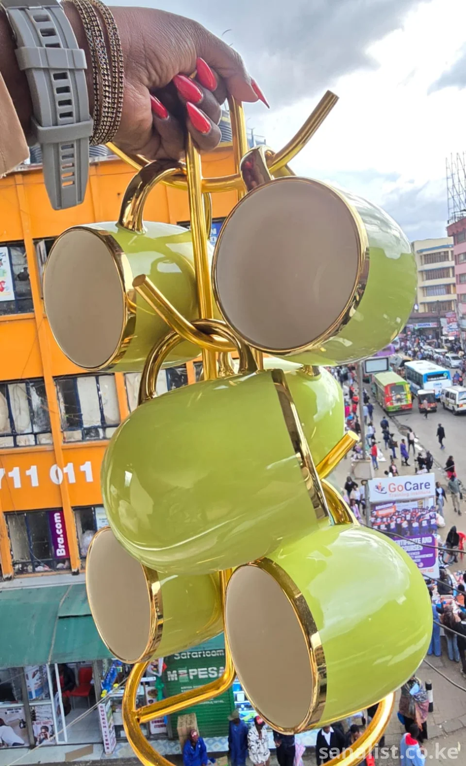 6pcs 400ml Cup/Mug Set Nairobi | Large Capacity Drinkware | Sanalist Kenya