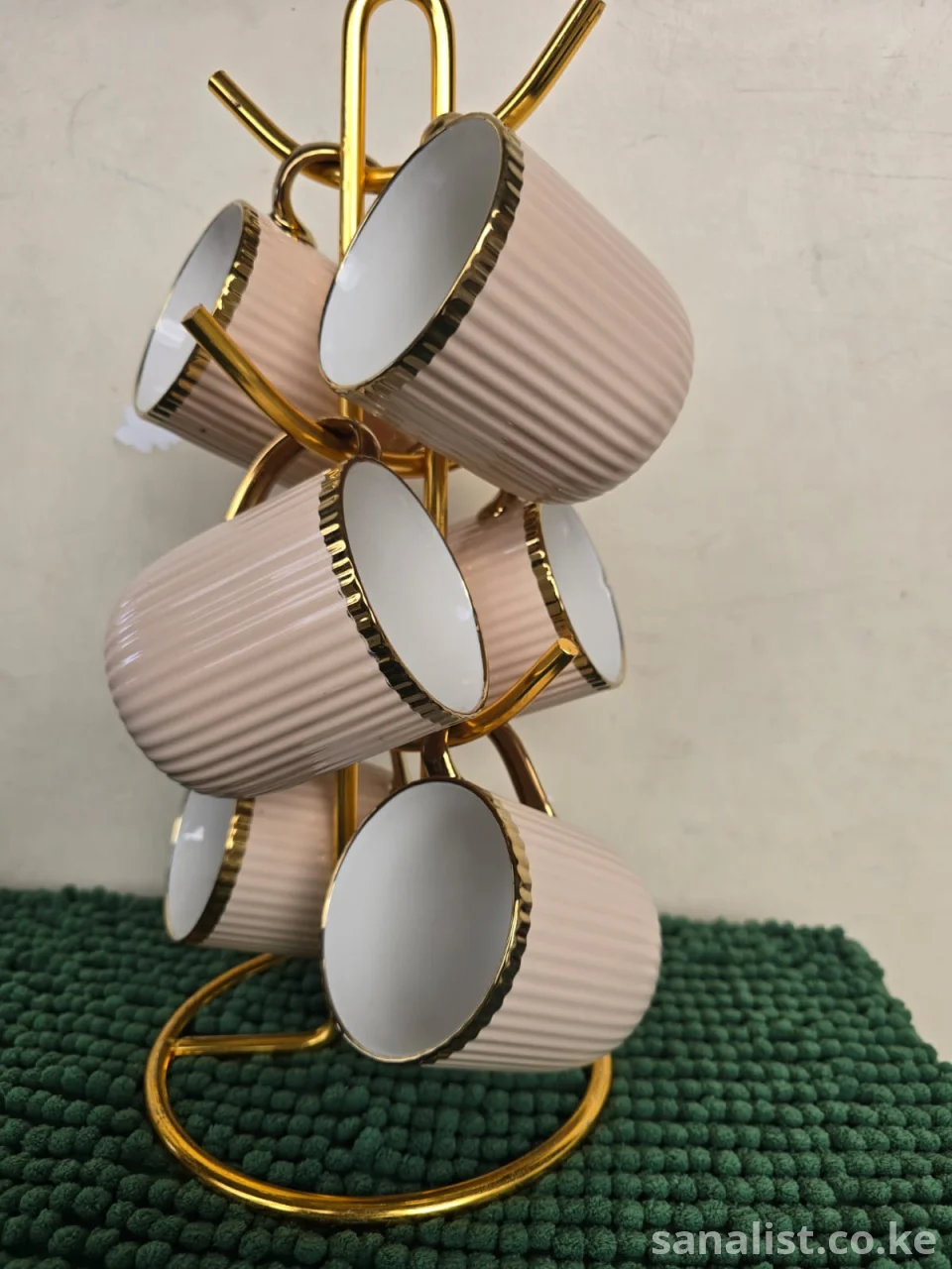 6pcs 400ml Cup/Mug Set Nairobi | Large Capacity Drinkware | Sanalist Kenya