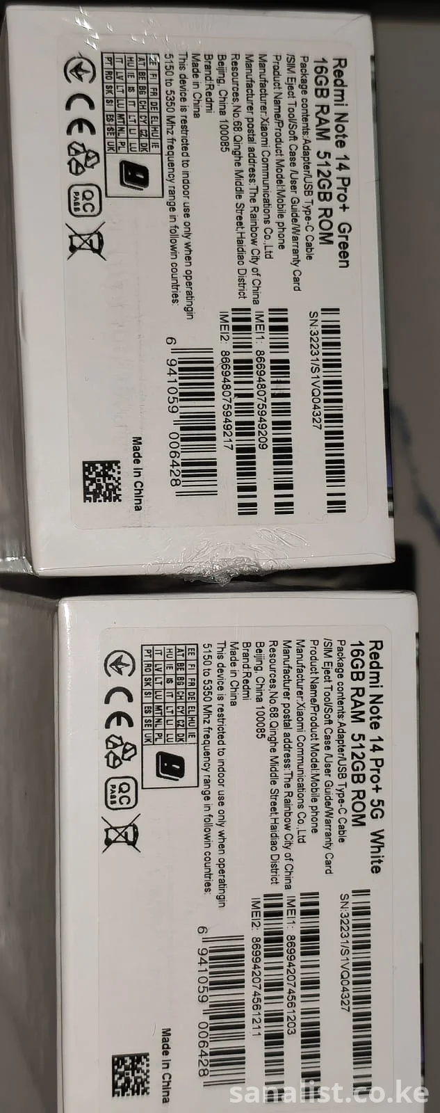 Redmi Note 14 Pro+ 5G 16GB RAM 512GB Price in Kenya – 120W Fast Charging Smartphone [Brand New]