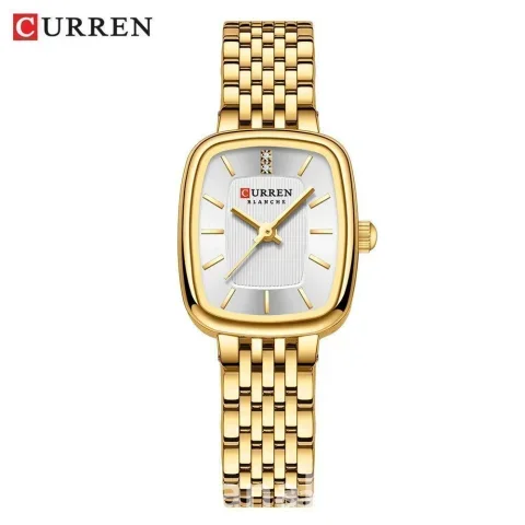 Curren Women’s Gold Stainless Steel Square Watch | Elegant Ladies Wrist Watch | Stunning Watches | SanaLIST Kenya