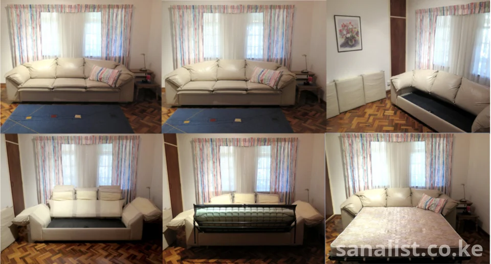 For Sale Castro Convertibles Leather Sofa