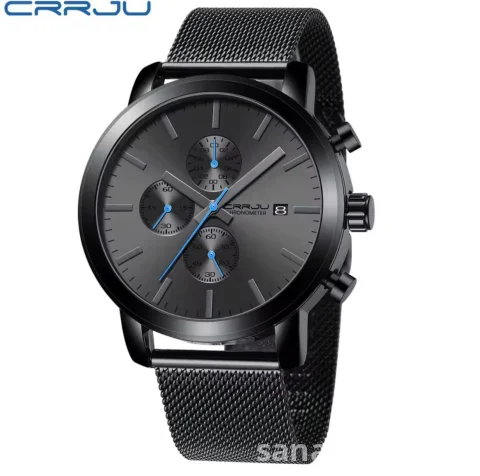 CRRJU Chronograph Mesh Strap Watch for Men in Kenya | Nairobi