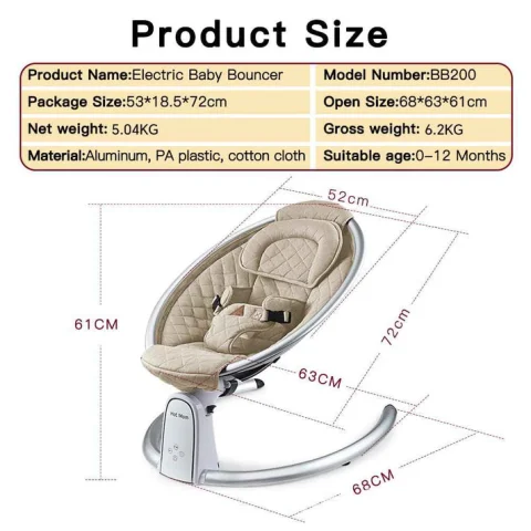 Hot Mom Electric Baby Bouncer – Baby Swinger & Rocker Chair | Nairobi | ActiveKids 4