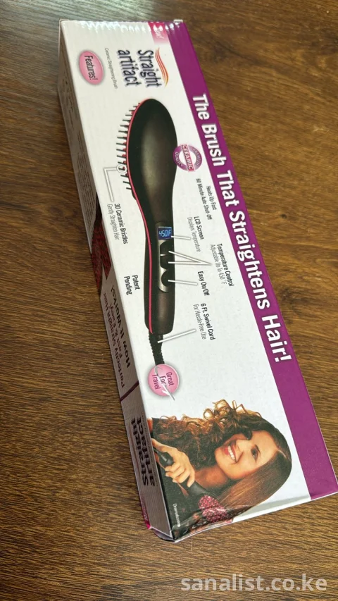 Hair Straightener Brush - Straight Artifact  | Nairobi | 450°F Hot Hair Brush Kenya