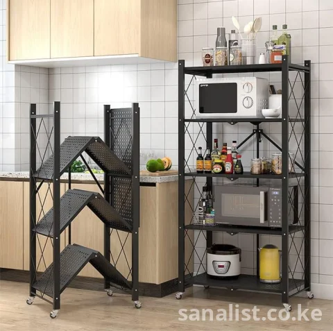 Heavy Duty Foldable Kitchen Storage Rack Nairobi | GEE PLUG KITCHEN
