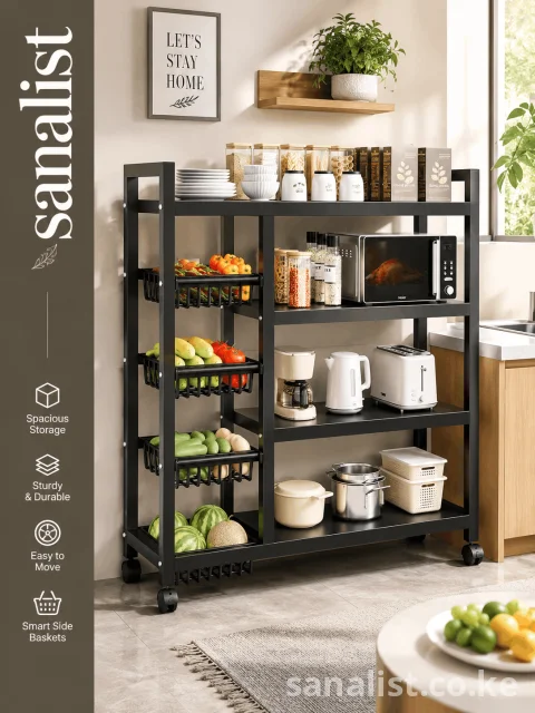 Multifunctional Metallic Kitchen Rack Nairobi | Glam by May Kenya