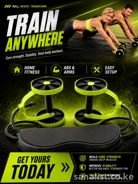Ab Roller Wheel with Knee Pad Nairobi | Home Gym Equipment Kenya