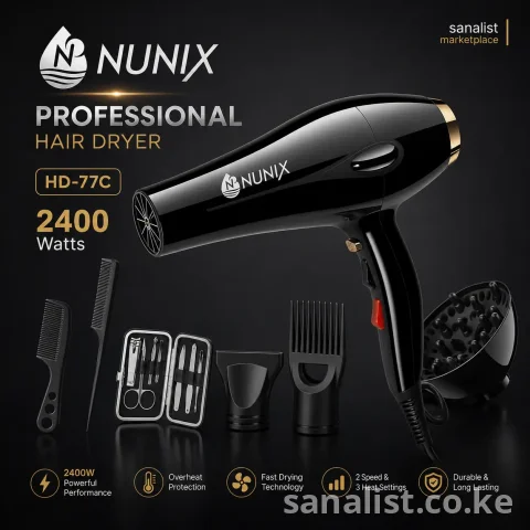 Hair Dryer Nairobi | 2400W Blow Dryer Kenya | Nunix HD-77C 3