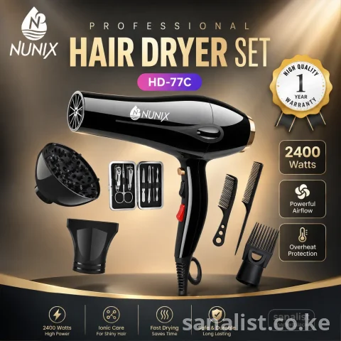 Hair Dryer Nairobi | 2400W Blow Dryer Kenya | Nunix HD-77C 5