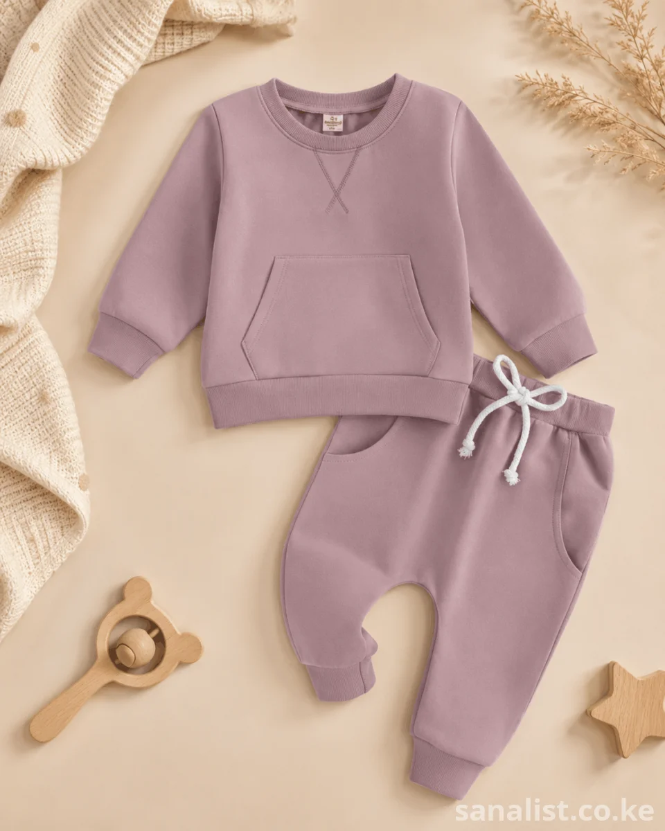 Cozy Unisex Baby Tracksuit Set in Nairobi | Premium Baby Outfit