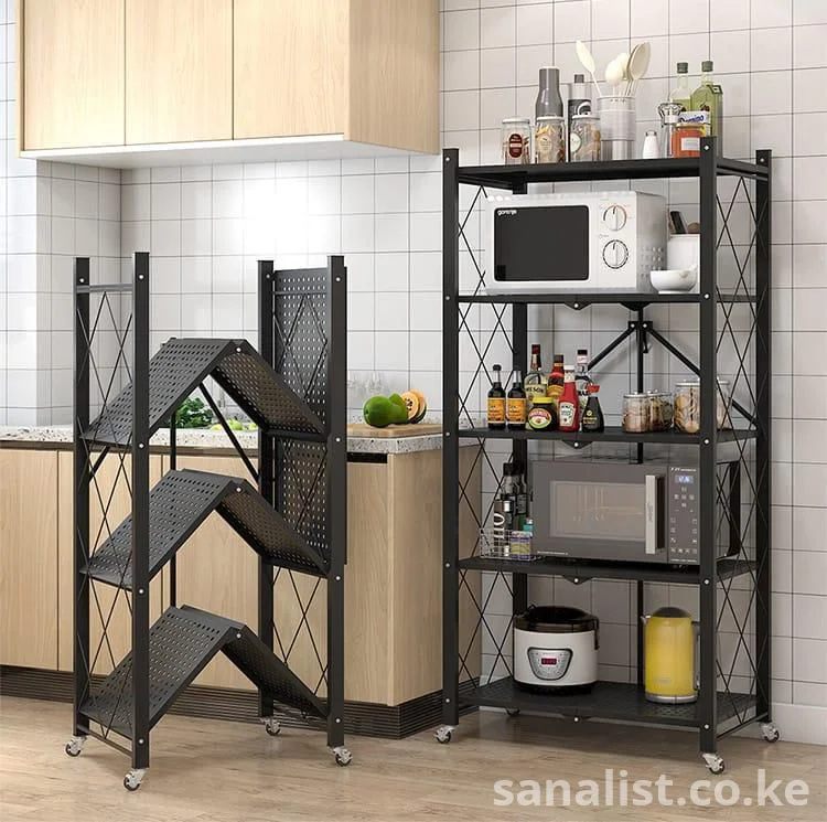 Heavy Duty Foldable Kitchen Storage Rack Nairobi | GEE PLUG KITCHEN