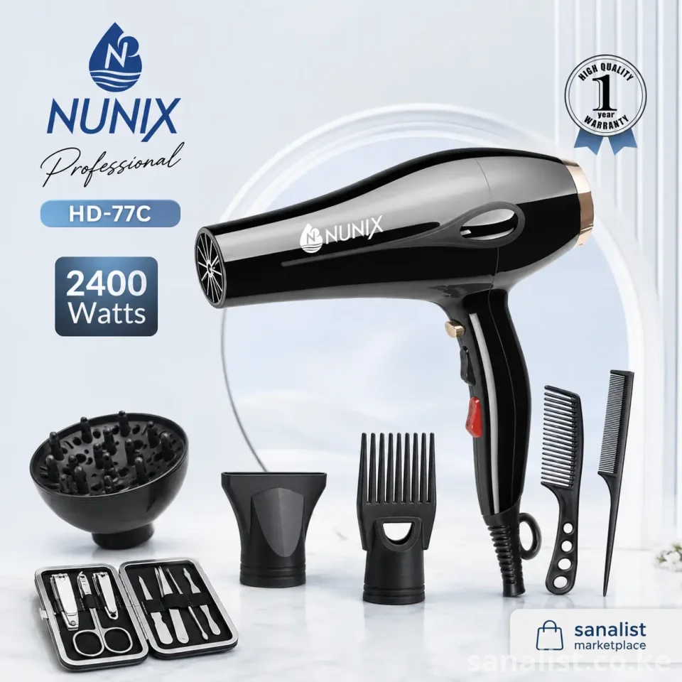 Hair Dryer Nairobi | 2400W Blow Dryer Kenya | Nunix HD-77C