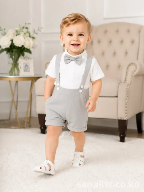 Stunning Baby Boy Suspender Outfit Set | ActiveKids Baby Shop Nairobi 8