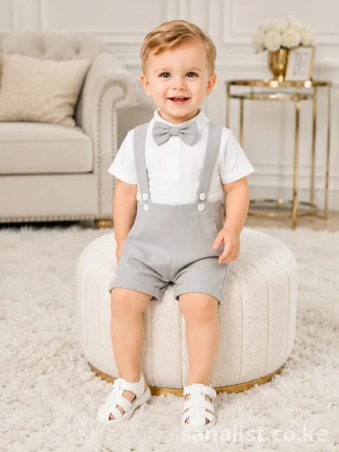 Stunning Baby Boy Suspender Outfit Set | ActiveKids Baby Shop Nairobi 6