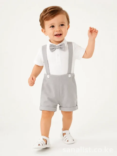 Stunning Baby Boy Suspender Outfit Set | ActiveKids Baby Shop Nairobi