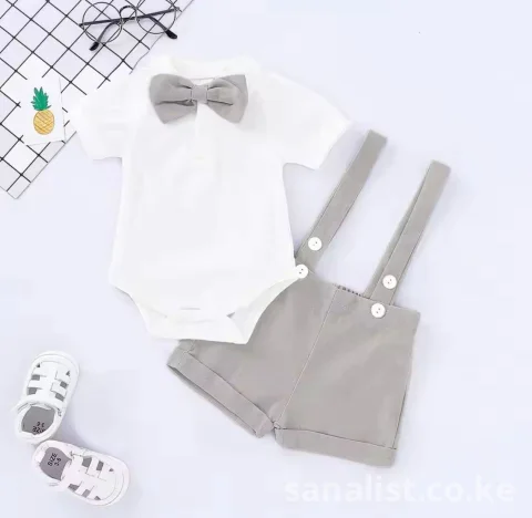 Stunning Baby Boy Suspender Outfit Set | ActiveKids Baby Shop Nairobi