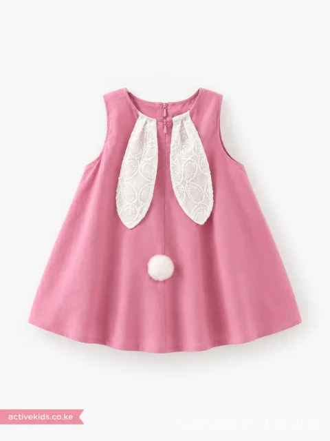 Adorable Pink Bunny Girls Dress | Baby Shop Nairobi 5