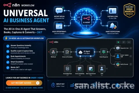 Universal AI Business Agent | n8n-Powered 24/7 Customer Response & Lead Capture System