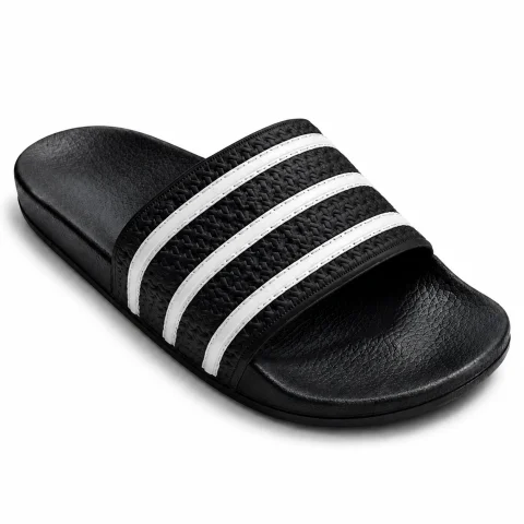 Classic Adilette Slides Black & White | Slides Kenya