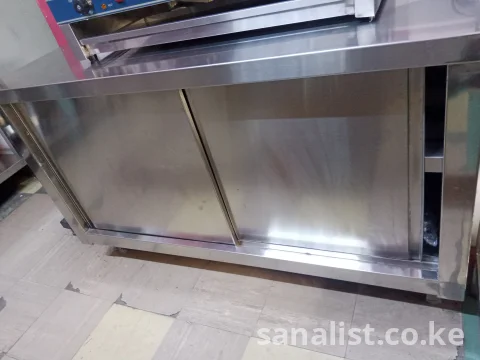 Stainless steel work top cabinet