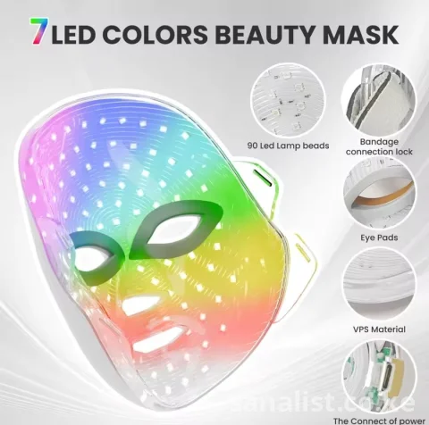 7 Color LED Beauty Mask with USB Charger | Nairobi