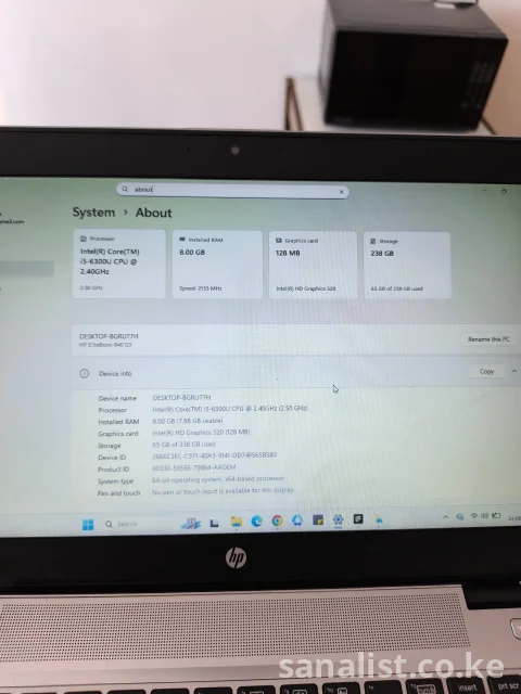 Intel Core i5 Used Laptop for Sale – 8GB RAM, SSD, 14" Display | KSh 23,000 3