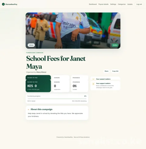 HarambeePay Lite – M-Pesa Donation & Fundraising Platform | Earn While You Sleep 6