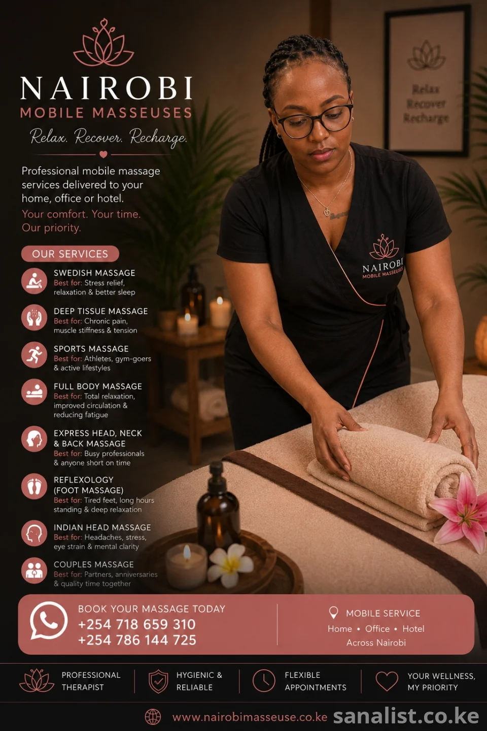 Outcall professional Massage by Maureen +254718659310