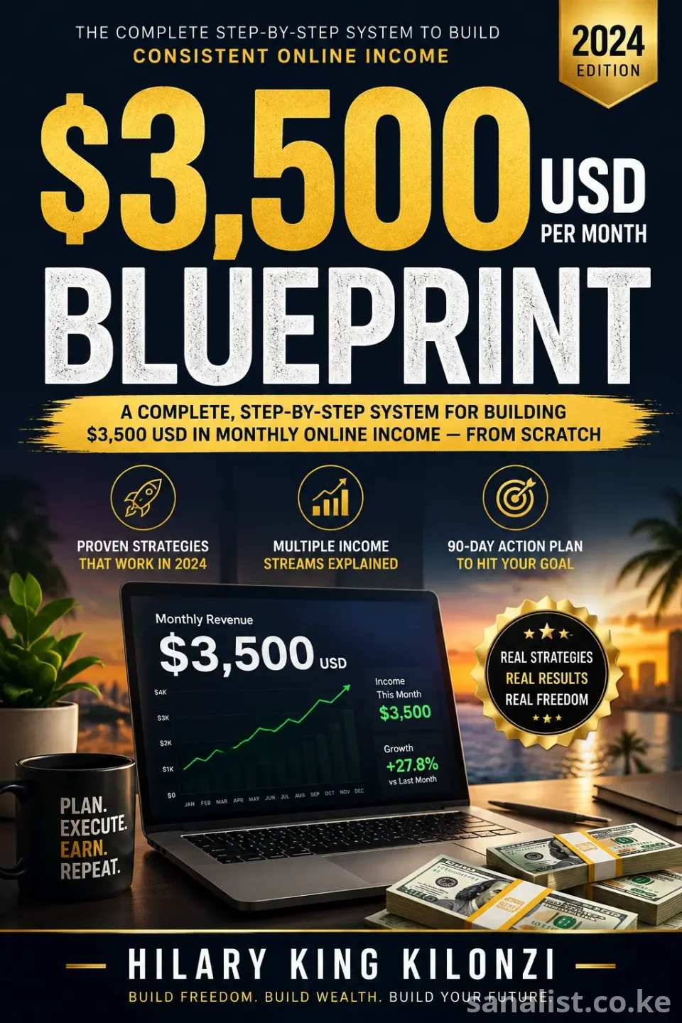 The $3,500/Month Blueprint by Hilary King Kilonzi | Build Consistent Online Income