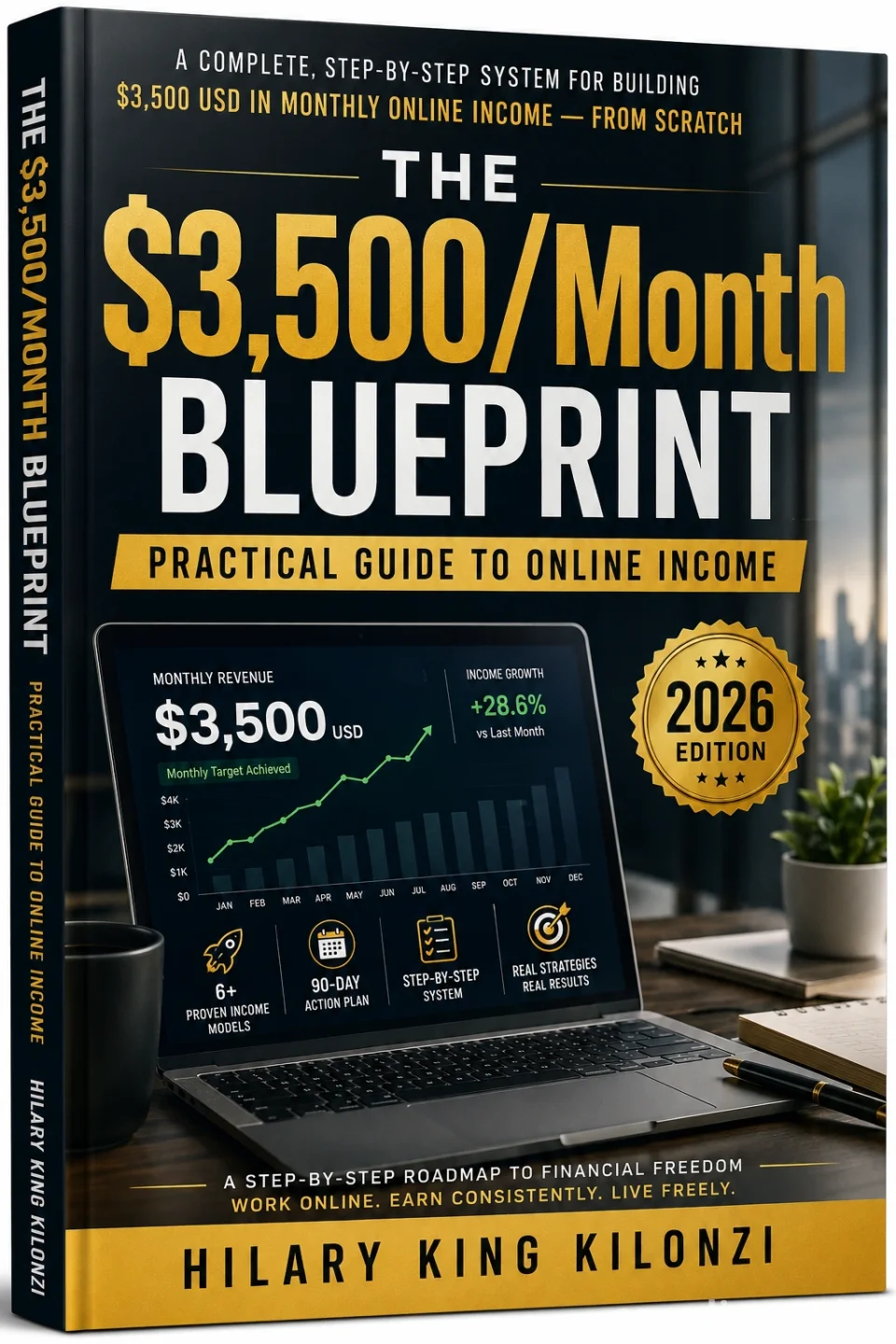 The $3,500/Month Blueprint by Hilary King Kilonzi | Build Consistent Online Income
