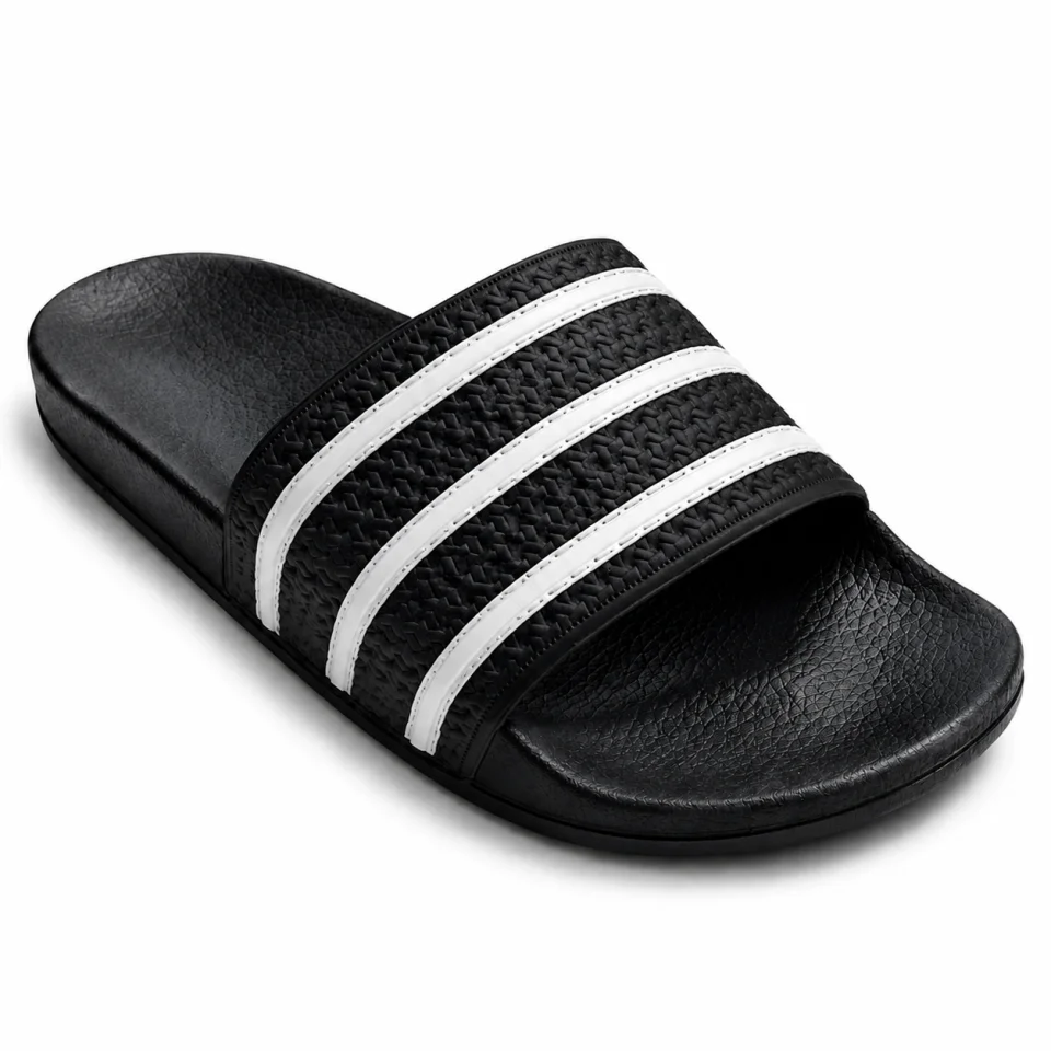Classic Adilette Slides Black & White | Slides Kenya