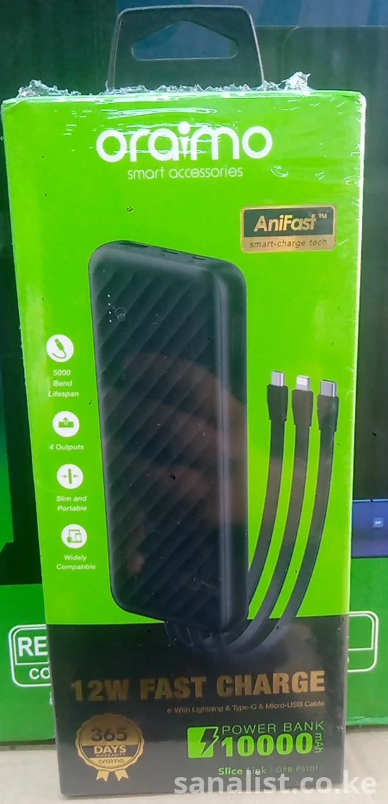 Oraimo Slice Link 10000mAh 12W Power Bank Kenya
