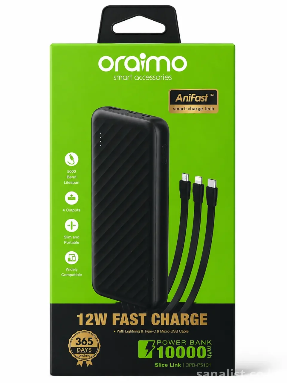Oraimo Slice Link 10000mAh 12W Power Bank Kenya